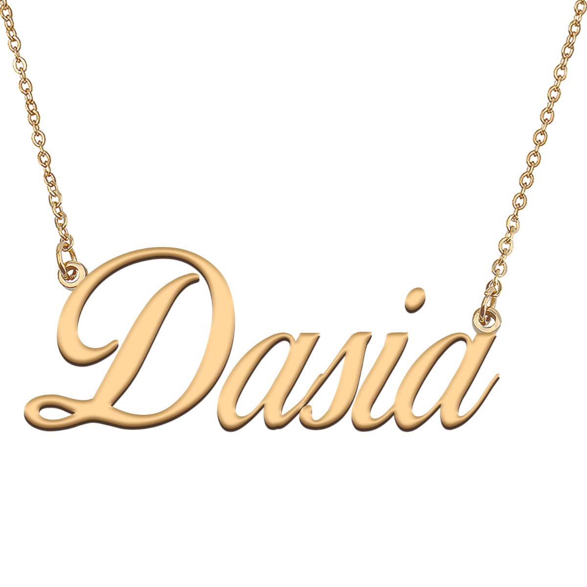 HUAN XUN Customized Custom Simple Any Name Necklace