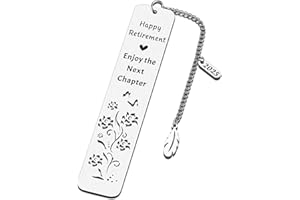 NUBARKO Retirement Gifts for Women Men 2025 Best Retirement Gifts for Mom Grandmom Friends Teacher Retirement Gifts for Women Men Happy Retirement Enjoy the Next Chapter Bookmark Christams Gifts for Women Men