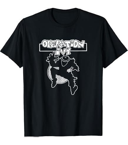 Amazon.com: Operation Ivy - Ska Man Logo - Official Merchandise T