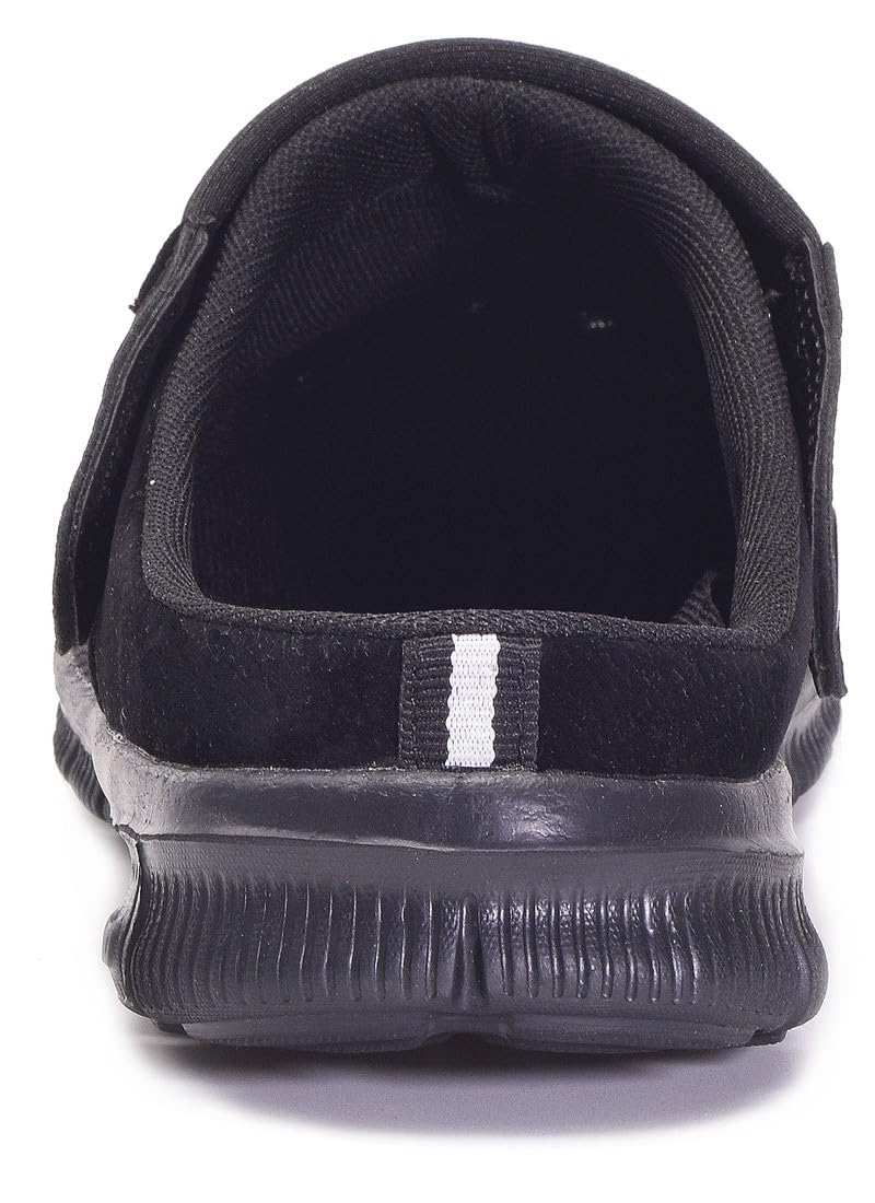 Gaatpot Clogs Herren Hausschuhe Sommer Damen Pantoletten Freizeit Gartenschuhe rutschfest,Schwarz,Gr.45 4
