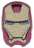 IRON MAN superhero Embroidered Iron On / Sew On Patch ~ Ironman w mask