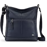 The Sak Womens Iris Crossbody in Leather Casual Purse With Adjustable Strap Zipper Pockets