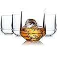DRINIQUE Unbreakable Stemless Wine Glasses (Set of 4) 12oz Tritan Plastic Stemless Glassware for Indoor or Outdoor Use - Clear
