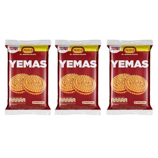 POZUELO YEMAS COOKIES, GUAVA JELLY FILLED, DELICIOUS ON-THE-GO...