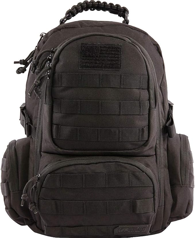 Highland Tactical West Black Tactical Backpack HTBP41