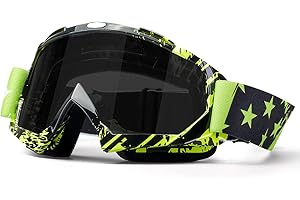 beyisi Dirt Bike Goggles Motorcycle Gear ATV Riding Motocross Dirtbike 4-Wheeler Accessories Ski Fit Over The Glasses