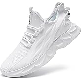 VLHGCG Tennis Shoes Womens Slip On Running Walking Shoes Size 7 Trainning Slip Ins Sneakers White 38