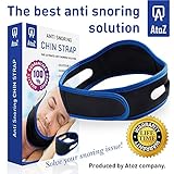AtoZ Anti snoring chin strap, Best stop snoring device, adjustable snore reduction belt, sleep aids chin strips, New Anti-Snoring belt for Men Women, snoring solution, jaw support, apnea snore stopper