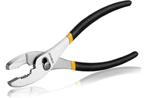 DEKOPRO 10 inch Slip Joint Pliers, Plier with Rubber Grip Handle, High Carbon Steel Plier Tools - Rust Resistant Finish