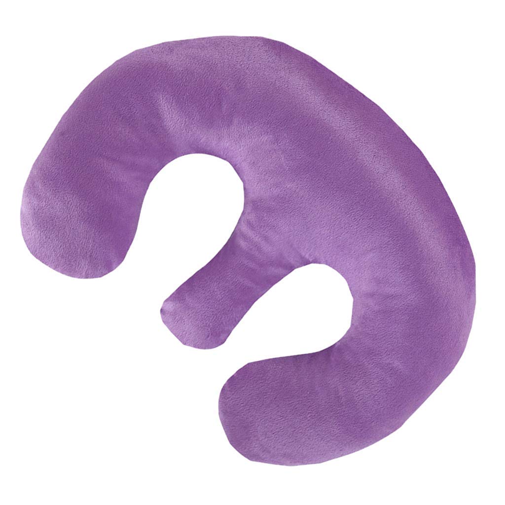 Beauty Salon Breast Pillow Feminine Bolster Breast Pillow for Massage Table, Massage Face Cradle Rest Pillow for SPA Salon, Soft Cotton Fabric - Purple : Beauty