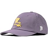 Branded Bills Officially Licensed x LSU Tigers Performance Dad Hat Collection Gold State PVC