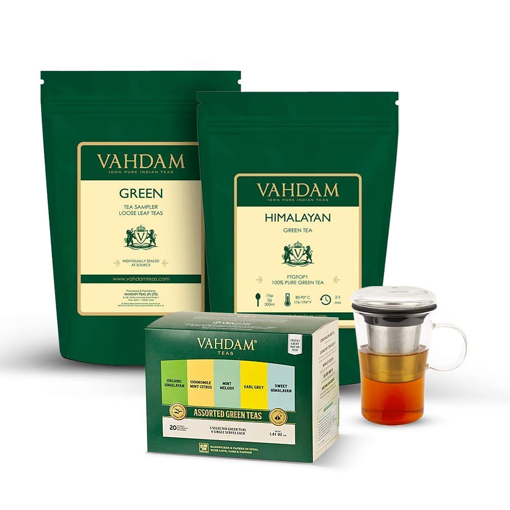VAHDAM, Green Tea Starter Kit I Himalayan Green Tea (3