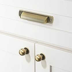 khtumeware 10 Pack 3" Drawer Pulls Brushed Antique