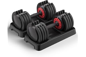 Mangko Adjustable Dumbbell 25/55LB Single Dumbbell 5 Weight Options Dumbbell Anti-Slip Metal Handle, Ideal Home Exercise Equipment