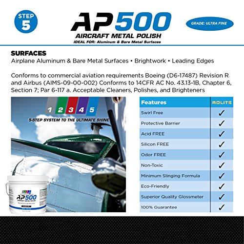 AP500 Aircraft Metal Polish (1lb) Ultra Fine for Airplane Aluminum