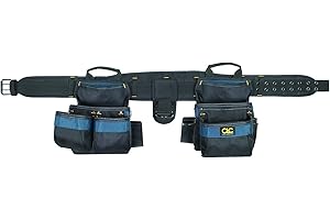 Custom Leathercraft 2605 Carpenter's Ballistic Combo, 20 Pocket, 4 Piece