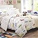 Brandream Kids Bedding Set Boy Cotton 100 Cars Trucks 3-Piece Duvet Cover Set Queen Size(No Comforter Included)