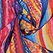 XILALU Women's Summer Rainbow Print Fringed Beach Dress Loose Chiffon Strap Dress (XXL)