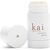kai Deodorant Rose, 2.6 oz., aluminum free deodorant with chamomile and plant extracts, ideal for sensitive skin, scented kai, layered with rose absolute, vegan, cruelty free, made in the usa