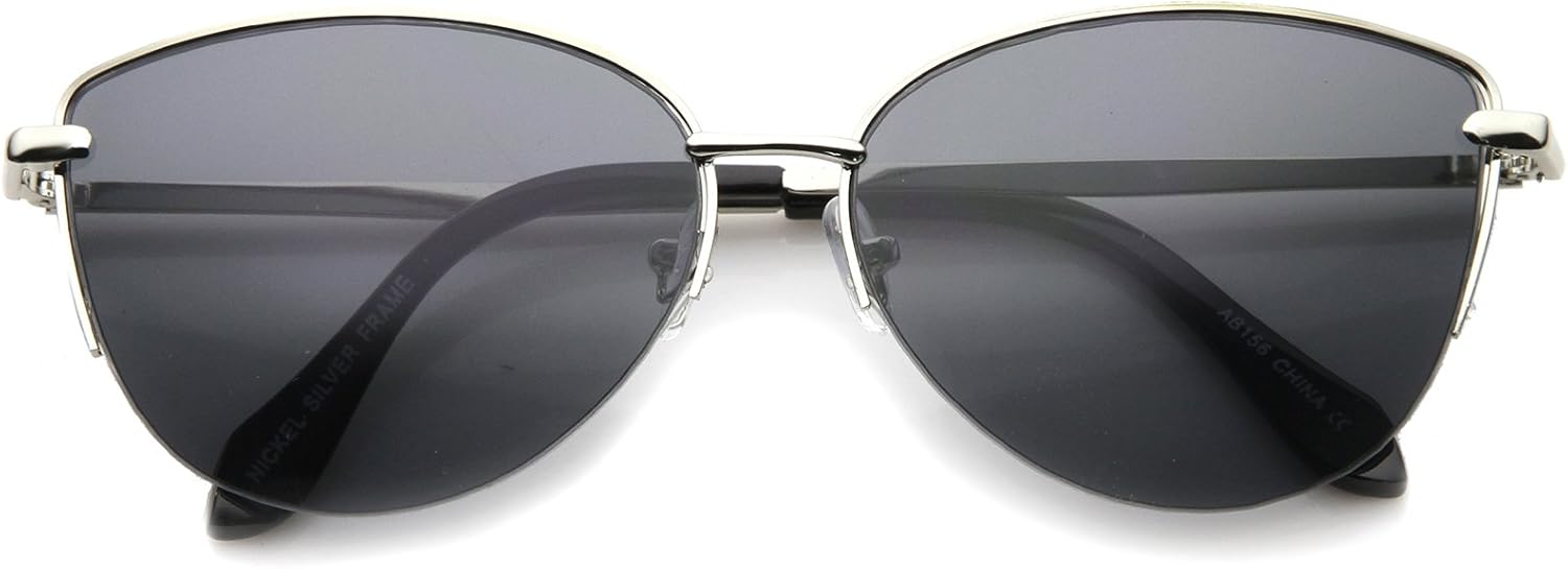 wire frame cat eye sunglasses