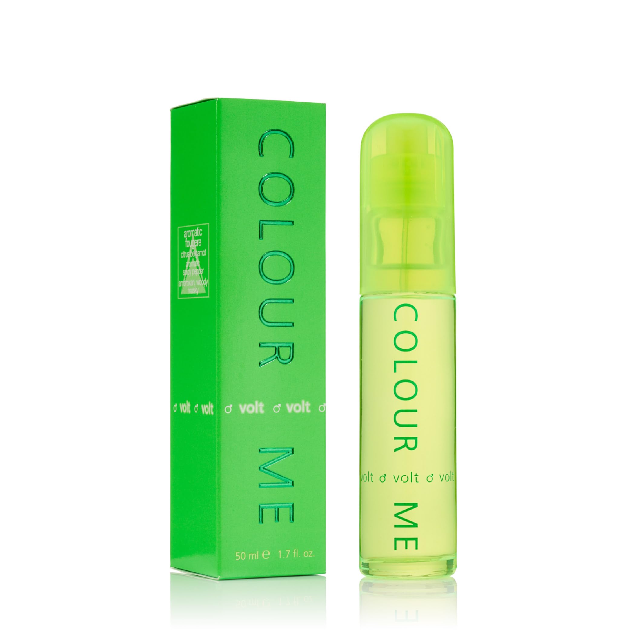 COLOUR ME Volt Perfume for Men. 50ml Eau de Parfums, Luxury Fragrance - Mens Aftershave, Long Lasting Fragrance for Men by Milton-Lloyd