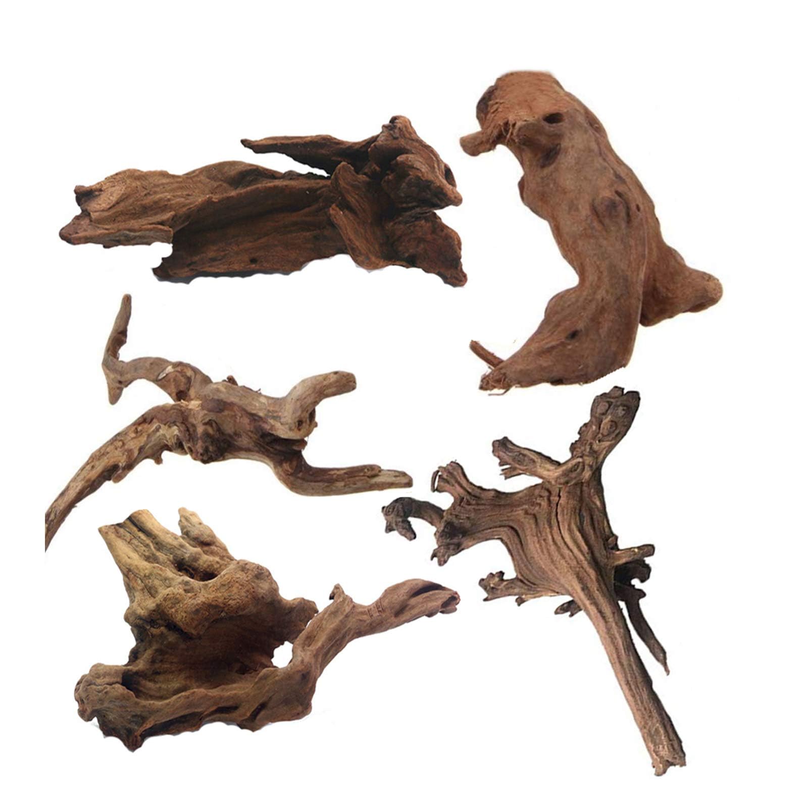 Photo 1 of Tfwadmx 5PCS Aquarium Driftwood Branches 4''-7.8'' Reptiles Trunk Natural Wood Fish Tank Decoration Plant Stump Ornament Decor Assorted