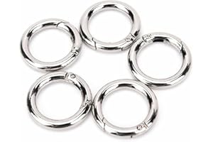 5 Round Carabiner Spring Snap Keychain Hook Clip Carabiner Climbing Buckle Outdoor Hook Snap Spring Backpack Keychain Practic