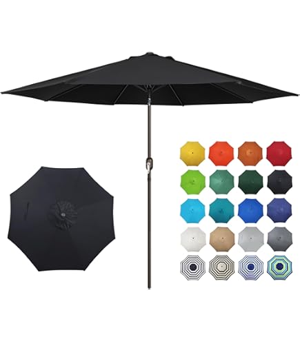 best choice products 8x11ft rectangular patio umbrella Best Choice Products 8x11ft Rectangular Patio Market Umbrella W Rust