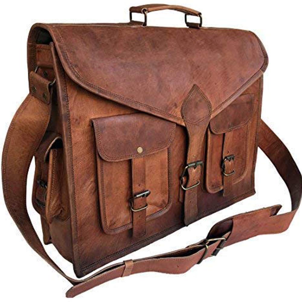 mens leather laptop briefcase