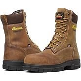 Thorogood 8” Waterproof Work Boots for Men - Insulated & Safety Toe - Genesis Series - Full-Grain Leather with Comfort Insoles & Traction Outsoles