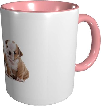 Amazon 素敵な英語ブルドッグポリエステル繊維の マグカップ セラミック ハンドル付き コーヒーマグ 耐久性 大容量 食器 おもしろい 贈り物 人気 おしゃれ Tr674gs ホーム キッチン
