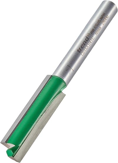 Trend Trend CraftPro Straight Two Flute Router Cutter Bit 1/4 Shank 9.5mm