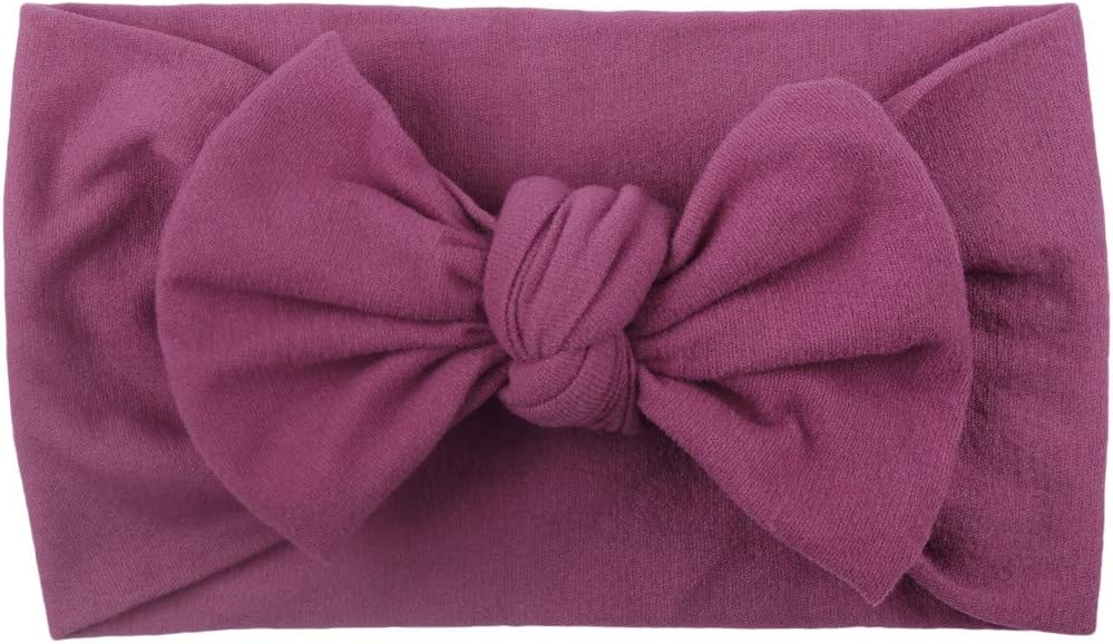 EKIMI Baby Girl Headbands and Bows - Classic Head Wrap Stretchy Hair Bands Hair Accessories - Newborn Infant Toddler Hairbands Photographic Accessories Children Headwear 1Pc