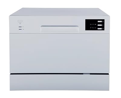 SPT SD-2225DS Countertop Dishwasher with Delay Start & LED, Silver, Silver