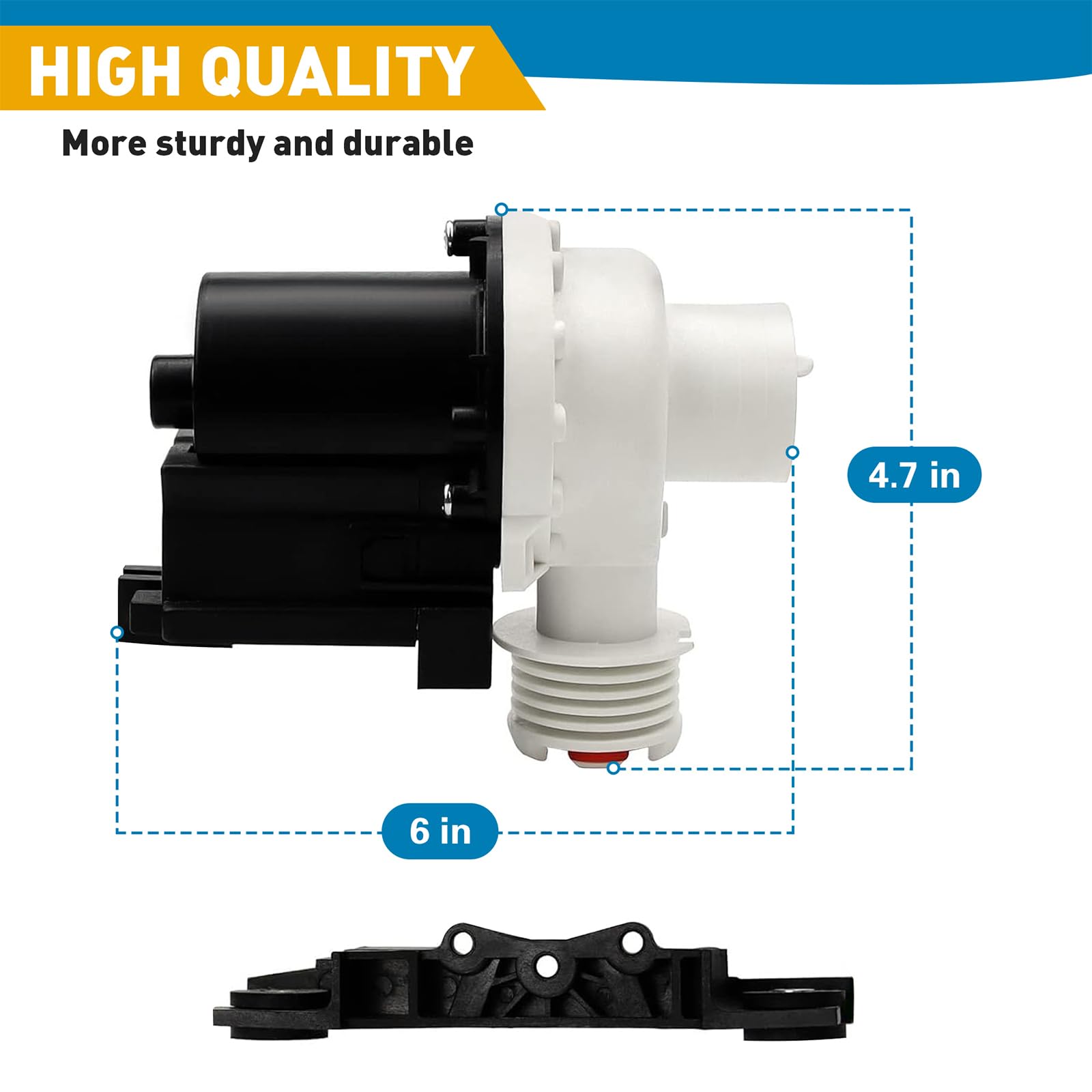 137221600 Washer Drain Pump Replacement for Frigidaire, Westinghouse, Kenmore, Gibson - Replaces 137108100 134051200 137151800,131724000,134740500,PS7783938,AP5684706, 2754548