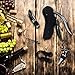 Wine Opener Kit by Winecraft, Rabbit Wine Opener With 5 Best Wine Accessories - Rabbit Lever Corkscrew, Wine Pourer, Spare Needle, Stopper and Foil Cutter Classy and Elegant Wooden Box