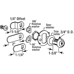 Prime-Line U 11089 Drawer and Cabinet Lock