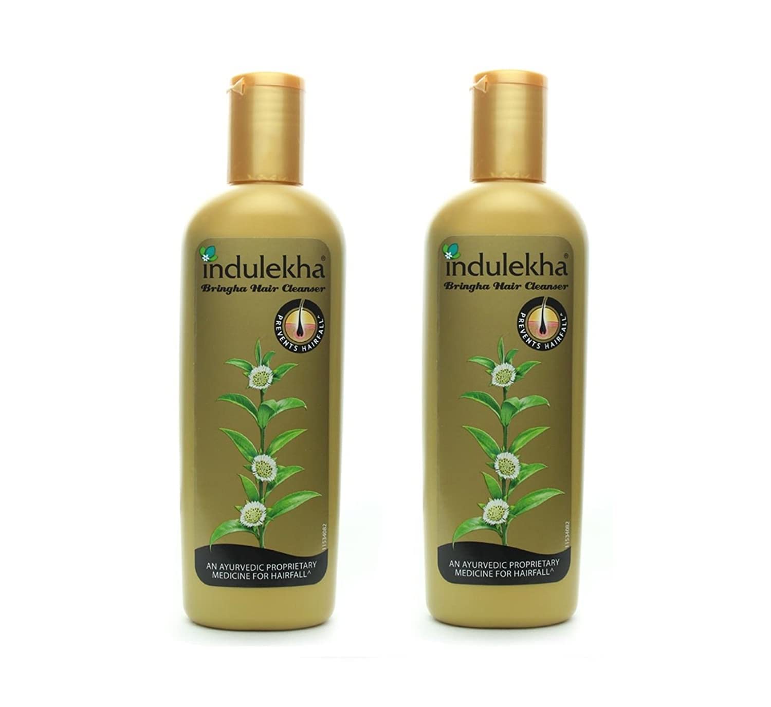 Indulekha Bringha Anti Hair Fall Shampoo (Hair Cleanser) 200ml,(Pack of 2)