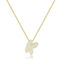 KissYan Bubble Letter Necklace, 14K Gold Plated