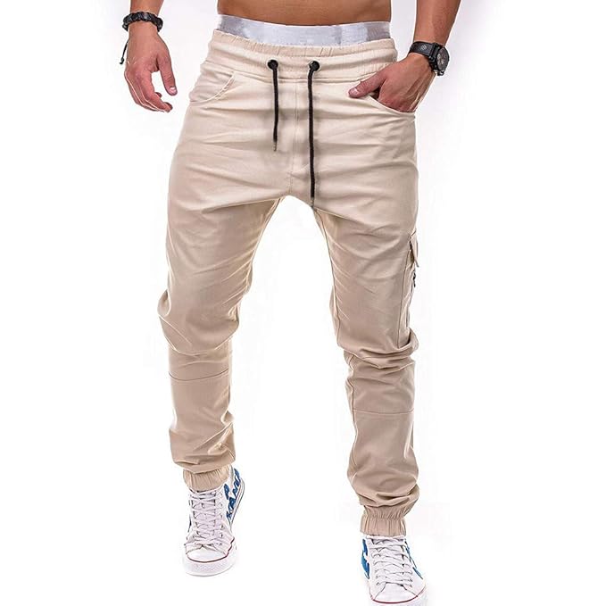 Amazon.com: MIS1950s Mens Cargo Trousers Working Pants ...