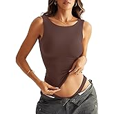 EasyGala Womens Double Lined Tank Tops Sleeveless Boat Neck Backless Tops Slim Fit Trendy Going Out Summer Outfits 2026