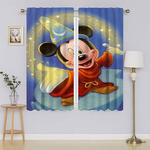 Amazon.com: Mickey-Mouse Thermal BlackoutDoor Curtain Panel,Wide