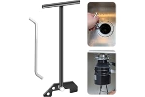 DECKMAN Garbage Disposer Unjamming Wrench, Unjamming Wrench, To Dislodge Jams or Clutter From Above The Sink, Compatible With Moen Waste King InSinkErator Garbage Disposals - Garbage Disposal Wrench Tool