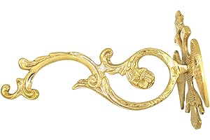 LERAMED Double Headed Eagle Brass Bracket for Oil Candles or Wall Mount, 6 1/2 Inches