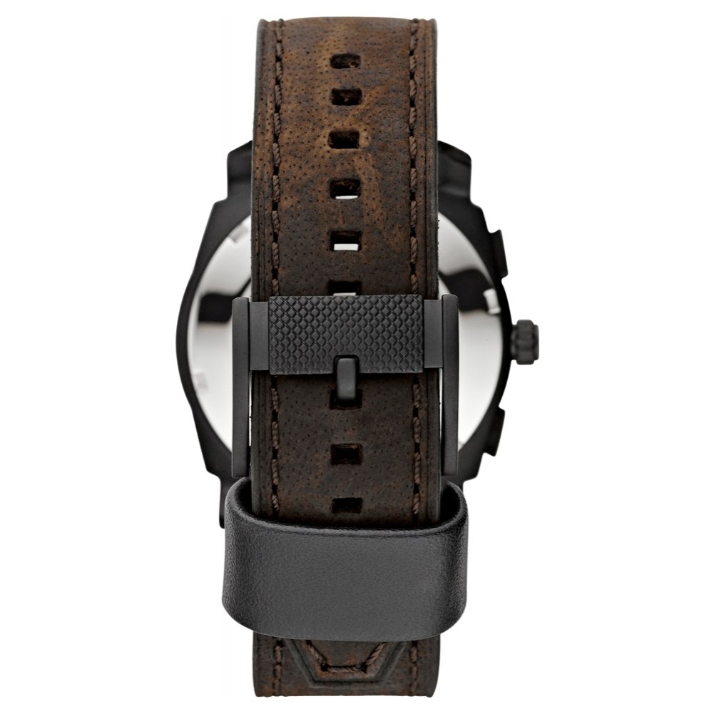 FOSSIL Fossil Machine Uhr für Herren, 42mm Quarz-Chronographenwerk mit Edelstahl- oder Lederarmband