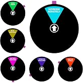 Office Door Sign,Magnetic Sign for Workspace Needs Privacy,6 Inch-Black | 6 Inch Come in Welcome,Back Soon,in A Meeting,Working Remotely Symbol for Conference Room Any Room That Needs Privacy