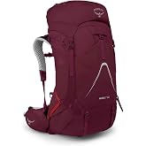 Osprey Aura AG LT 65L Women's Backpacking Backpack, Purple WXS-S | hiking pack, camping gear, overnight trail pack, Purple color, WXS-S size