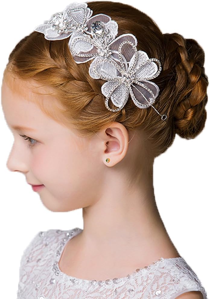 DreamYo Headdress Beading Girls Hair Accessories Ceremony Party Wedding
