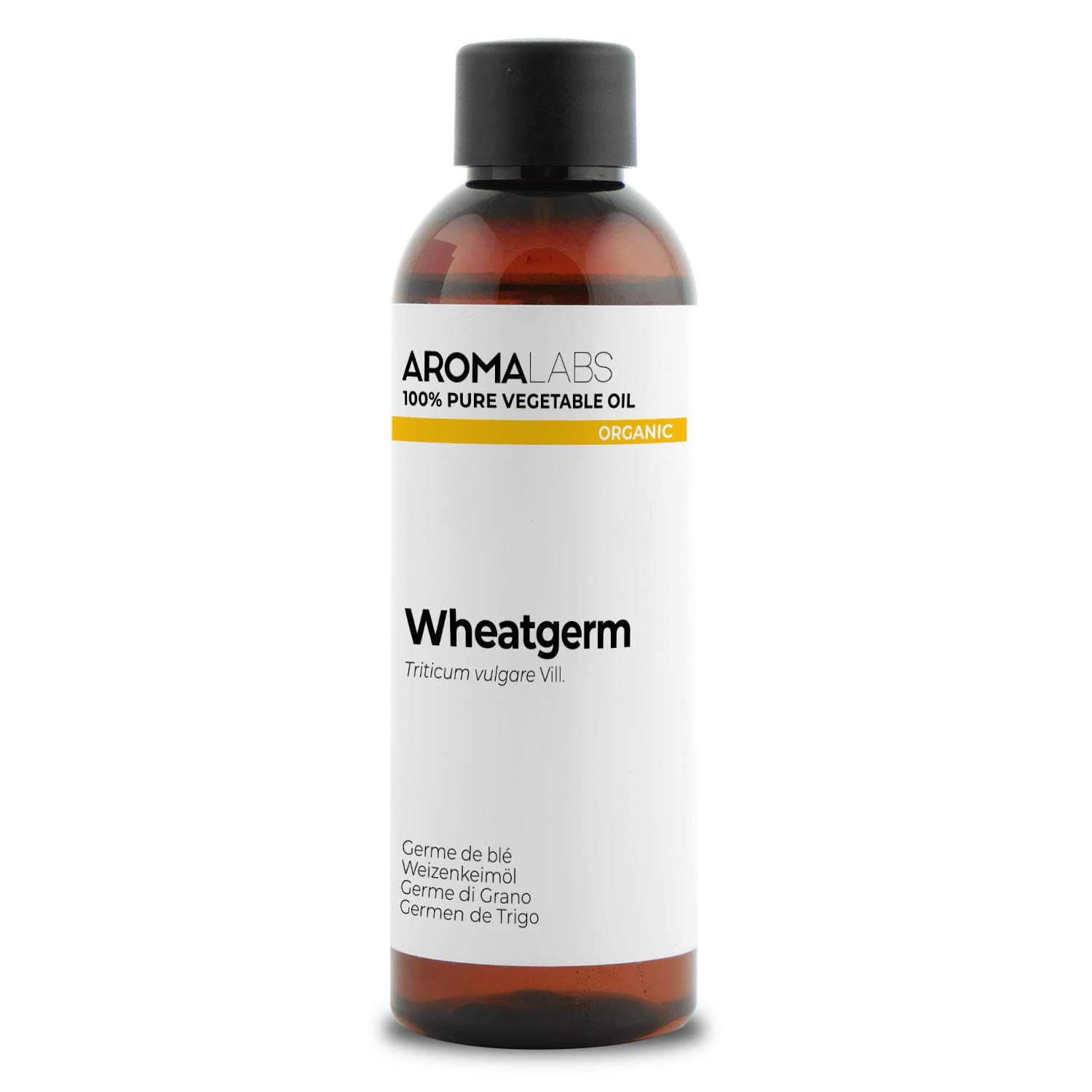 ORGANIC - WHEATGERM Oil - 100mL - 100% Pure, Natural, Cold Pressed and AB Certified - AROMA LABS (French Brand)