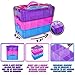 Black & White Label Company - Holds 600 - Tiny Box Storage Case Lol Doll Organizer Container - Stackable Carrying Tote Compatible With Mini Toys (Rainbow)